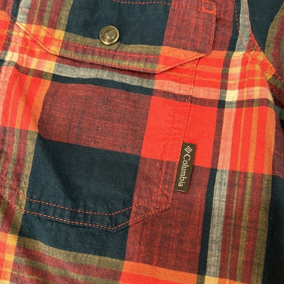Columbia Leadville Ridge Pearl Snap Plaid Shirt Men’s Small - Picture 3 of 6